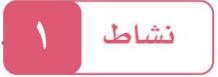 النشاط الأول